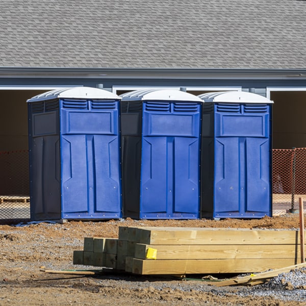 are there any restrictions on what items can be disposed of in the porta potties in Pine Canyon